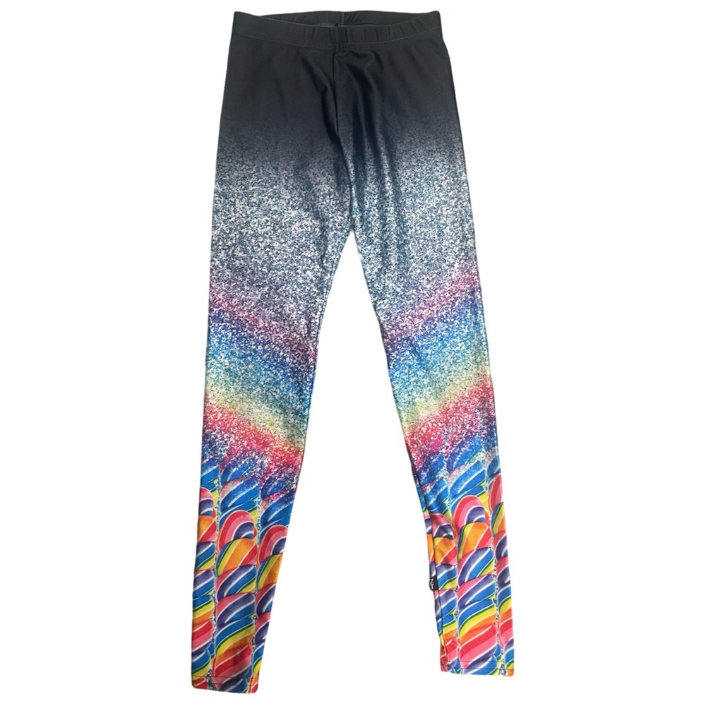 EUC Zara Terez Girls Medium Colorful Leggings- 2 pairs